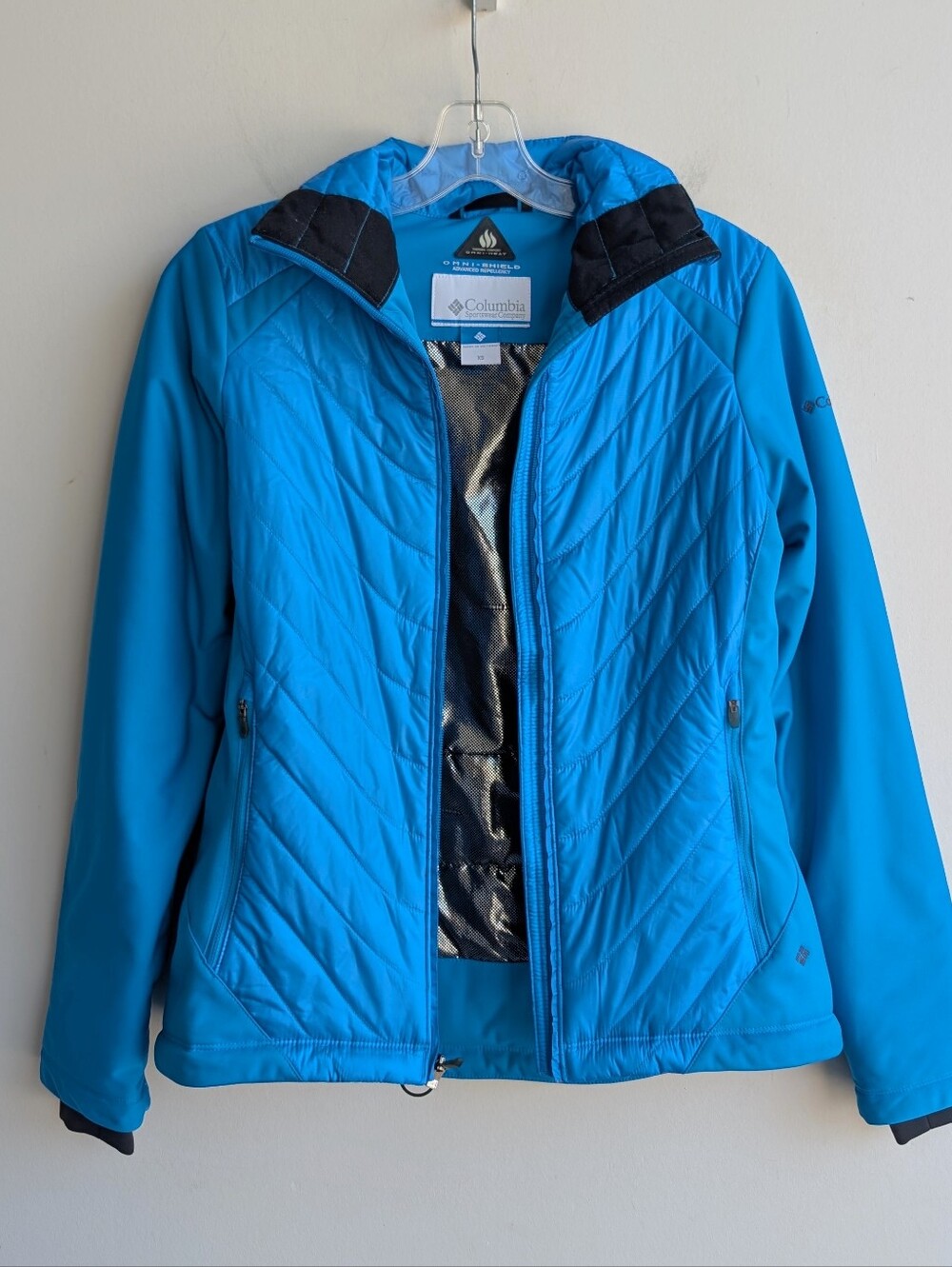 Columbia Thermal Blue Omni Shield Quilted Outdoor Jacket